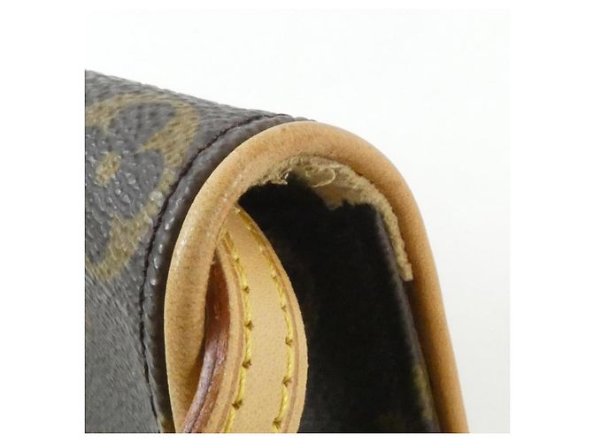 Louis Vuitton Monogram Pochette Twin PM M51854 Shoulder Bag Marrone - vista 5