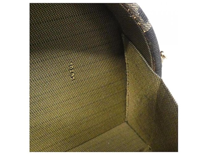 Borsa a mano Fendi in tela marrone - vista 7