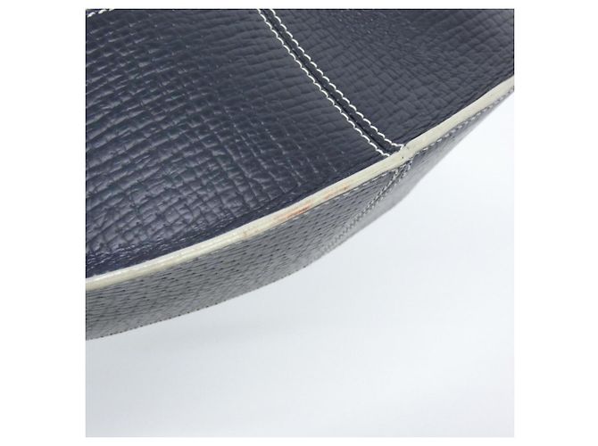 Borsa a tracolla Loewe Blu Navy e Grigio Pelle e Tela Marrone - vista 3