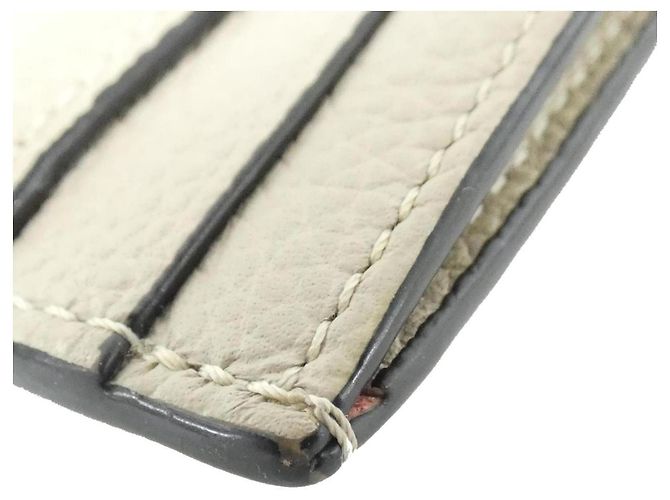 Monedero de piel de ternera Loewe Beige - vista 3