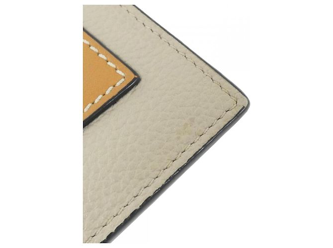 Monedero de piel de ternera Loewe Beige - vista 7