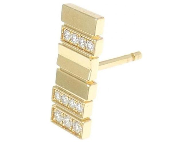 Orecchini a lobo Christian Dior in oro giallo 18K e diamanti - vista 2