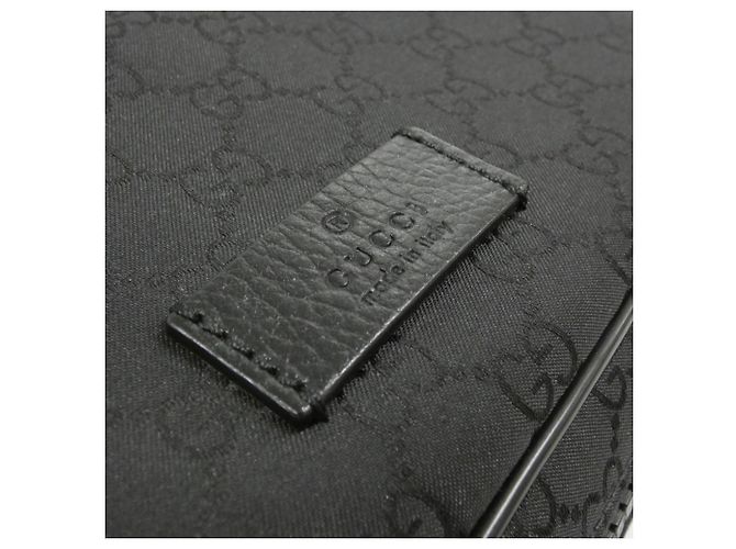 Borsa a tracolla Gucci in nylon nero - vista 4