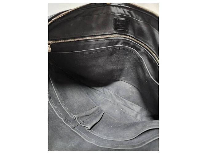 Borsa con manico Louis Vuitton Damier Graphite Nero/Grigio - vista 13