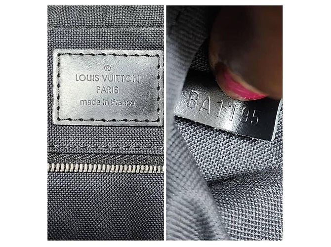 Borsa con manico Louis Vuitton Damier Graphite Nero/Grigio - vista 2