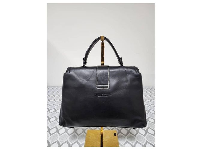Bottega Veneta Piazza Lederhandtasche Schwarz - Ansicht 3
