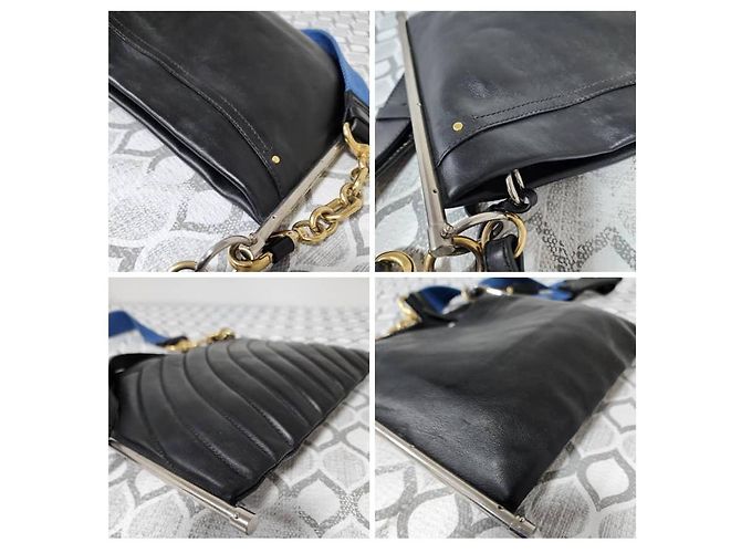 Borsa a tracolla Roy in pelle Chloé Nera Nero - vista 10