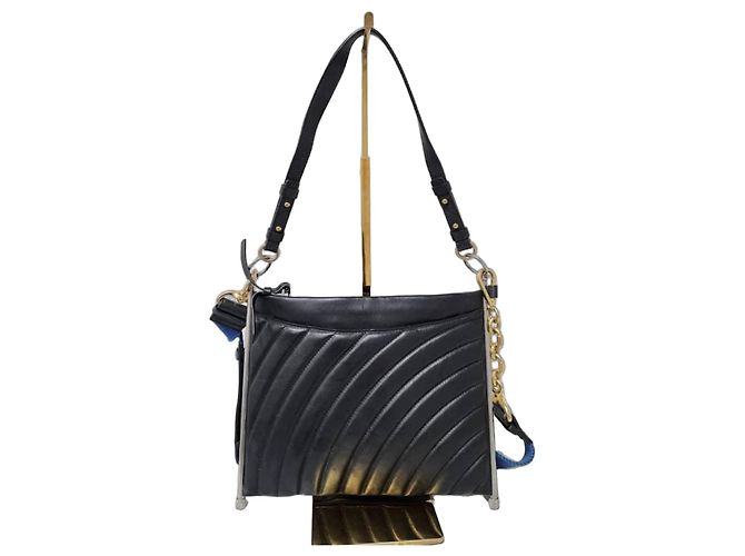 Borsa a tracolla Roy in pelle Chloé Nera Nero - vista 2