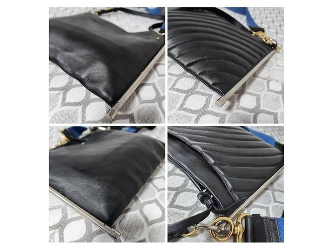 Borsa a tracolla Roy in pelle Chloé Nera Nero - vista 8