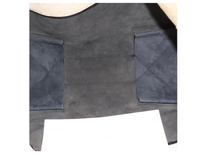 Céline Celine Cabas Leather Large Branco - vista 5