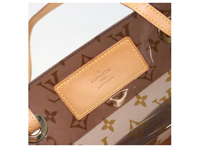 Louis Vuitton Ambre Sac Cabas Monogram Vinyl GM Marrone - vista 6