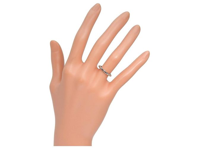 Cartier 1895 Ehering Platin 2mm Silber - Ansicht 6