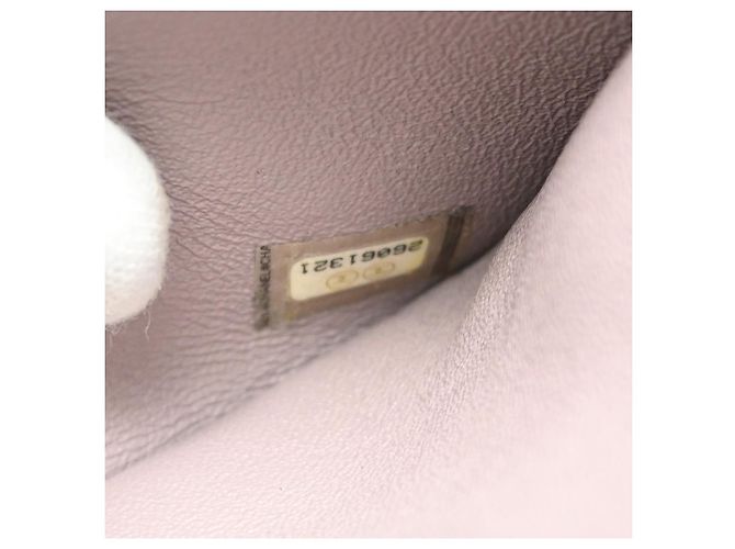 Chanel Envelope Compartment Flap Chevron Calfskin Medium Porpora - vista 5