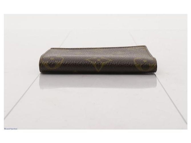 Portacarte bifold Louis Vuitton canvas small Marrone - vista 3