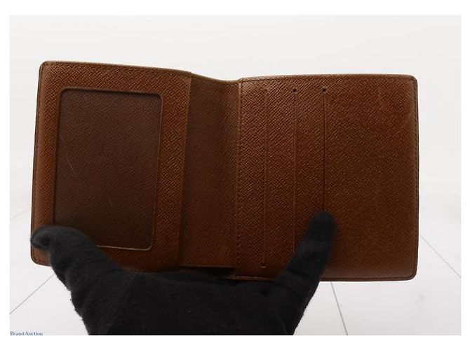 Portacarte bifold Louis Vuitton canvas small Marrone - vista 6
