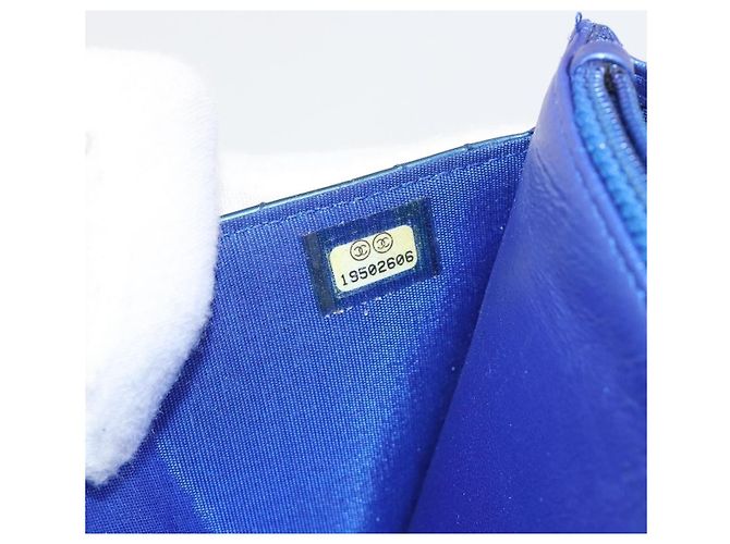 Chanel Boy Flap Quilted Patent Small Blu - vista 6