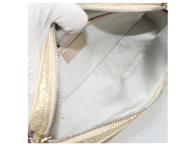 LOUIS VUITTON Monogram Shine McKenna Shoulder Bag Gold M92363 LV Auth 195998V D'oro - vista 10