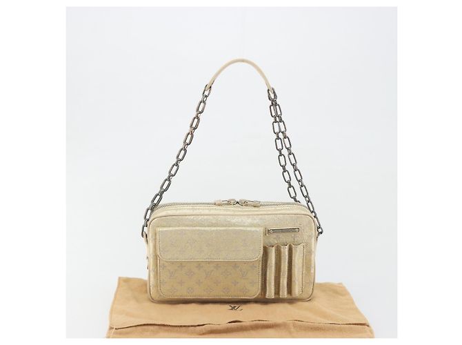 LOUIS VUITTON Monogram Shine McKenna Shoulder Bag Gold M92363 LV Auth 195998V D'oro - vista 12