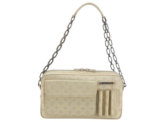 LOUIS VUITTON Monogram Shine McKenna Shoulder Bag Gold M92363 LV Auth 195998V D'oro - vista 13