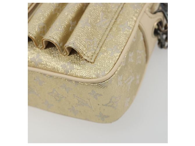 LOUIS VUITTON Monogram Shine McKenna Shoulder Bag Gold M92363 LV Auth 195998V D'oro - vista 14