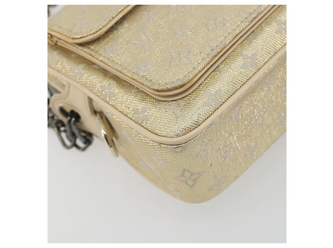 LOUIS VUITTON Monogram Shine McKenna Shoulder Bag Gold M92363 LV Auth 195998V D'oro - vista 15