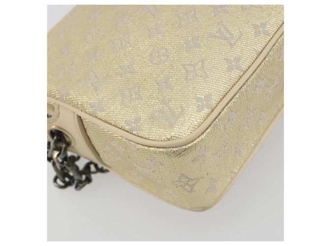 LOUIS VUITTON Monogram Shine McKenna Shoulder Bag Gold M92363 LV Auth 195998V D'oro - vista 17
