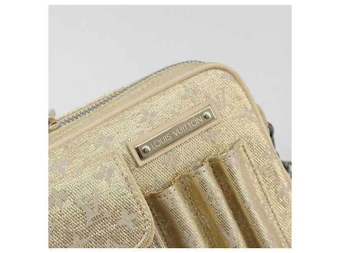 LOUIS VUITTON Monogram Shine McKenna Shoulder Bag Gold M92363 LV Auth 195998V D'oro - vista 18