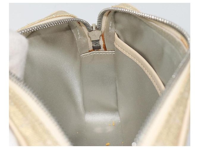 LOUIS VUITTON Monogram Shine McKenna Shoulder Bag Gold M92363 LV Auth 195998V D'oro - vista 22