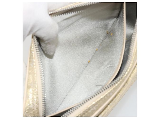 LOUIS VUITTON Monogram Shine McKenna Shoulder Bag Gold M92363 LV Auth 195998V D'oro - vista 23