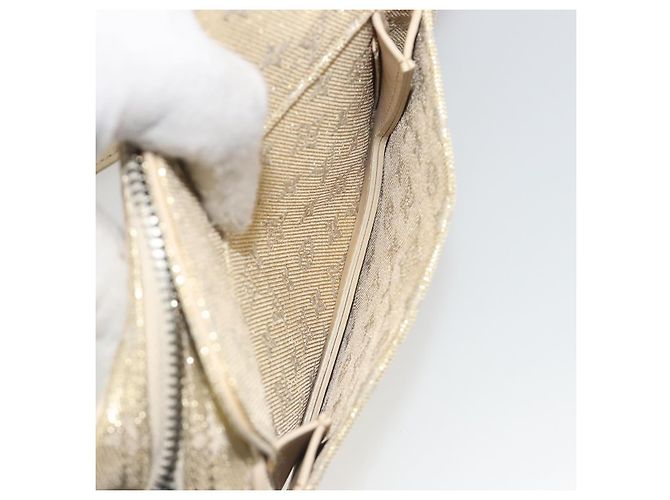 LOUIS VUITTON Monogram Shine McKenna Shoulder Bag Gold M92363 LV Auth 195998V D'oro - vista 24