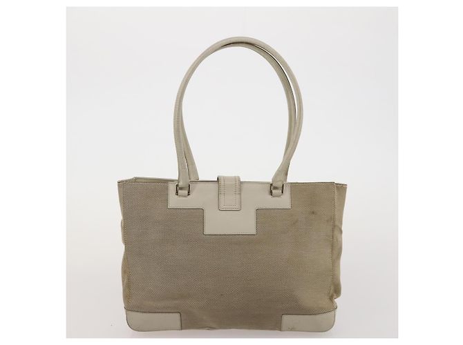 Borsa Tote GUCCI GG Canvas GG Supreme PVC 2 Set Beige Auth 190536 - vista 11