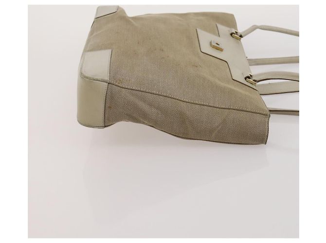 Borsa Tote GUCCI GG Canvas GG Supreme PVC 2 Set Beige Auth 190536 - vista 12