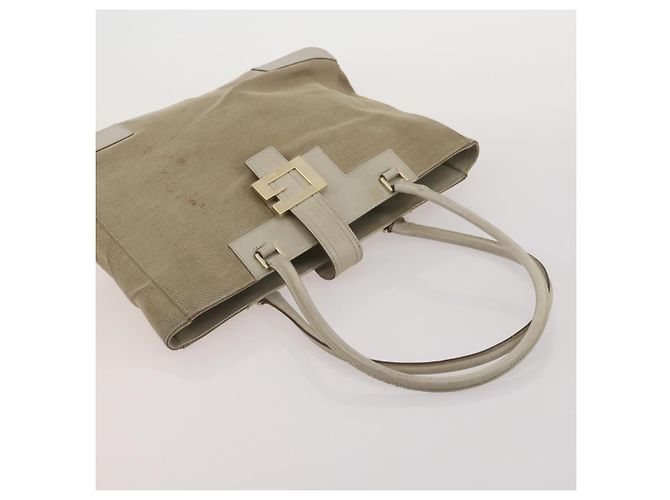 Borsa Tote GUCCI GG Canvas GG Supreme PVC 2 Set Beige Auth 190536 - vista 13