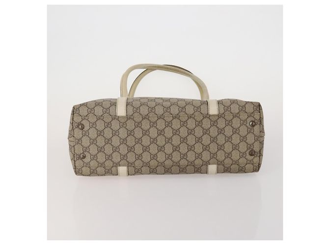 Borsa Tote GUCCI GG Canvas GG Supreme PVC 2 Set Beige Auth 190536 - vista 7