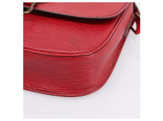 Borsa a tracolla LOUIS VUITTON Epi Saint Cloud GM Rossa M52197 LV Auth BA15197 Rosso - vista 14