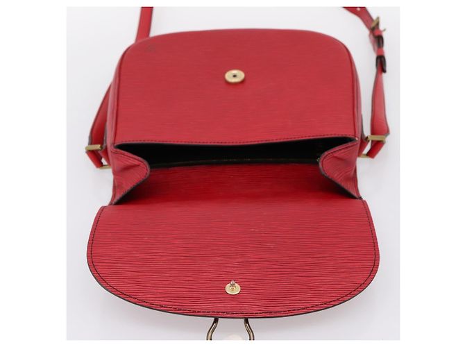 Borsa a tracolla LOUIS VUITTON Epi Saint Cloud GM Rossa M52197 LV Auth BA15197 Rosso - vista 19