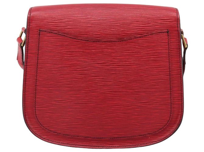 Borsa a tracolla LOUIS VUITTON Epi Saint Cloud GM Rossa M52197 LV Auth BA15197 Rosso - vista 2