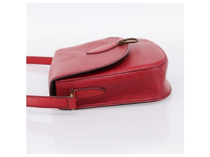 Borsa a tracolla LOUIS VUITTON Epi Saint Cloud GM Rossa M52197 LV Auth BA15197 Rosso - vista 3