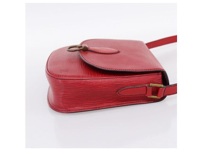Borsa a tracolla LOUIS VUITTON Epi Saint Cloud GM Rossa M52197 LV Auth BA15197 Rosso - vista 4