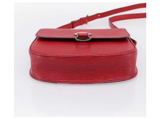 Borsa a tracolla LOUIS VUITTON Epi Saint Cloud GM Rossa M52197 LV Auth BA15197 Rosso - vista 5
