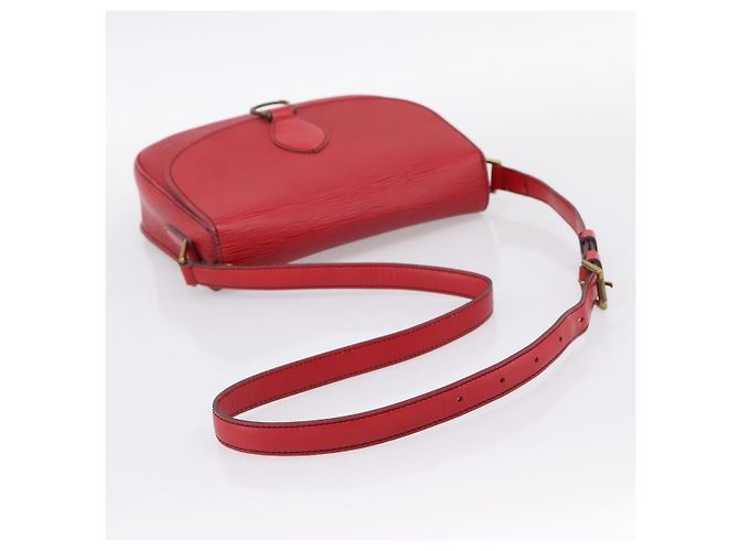 Borsa a tracolla LOUIS VUITTON Epi Saint Cloud GM Rossa M52197 LV Auth BA15197 Rosso - vista 7