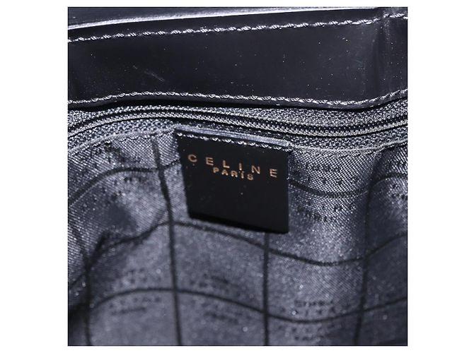 Céline Borsa a mano CELINE Macadam Canvas Vinyl Brown Gold Auth 195746 Marrone D'oro - vista 15