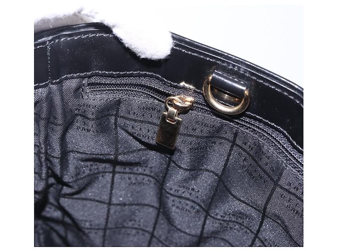 Céline Borsa a mano CELINE Macadam Canvas Vinyl Brown Gold Auth 195746 Marrone D'oro - vista 19