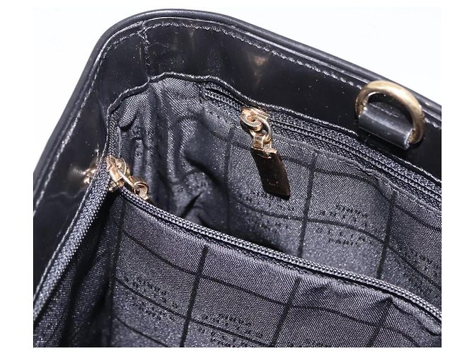 Céline Borsa a mano CELINE Macadam Canvas Vinyl Brown Gold Auth 195746 Marrone D'oro - vista 21
