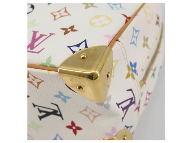 LOUIS VUITTON Monogram Multicolor Trouville Hand Bag White M92663 Auth BA14885V Bianco - vista 14