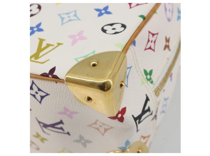 LOUIS VUITTON Monogram Multicolor Trouville Hand Bag White M92663 Auth BA14885V Bianco - vista 16