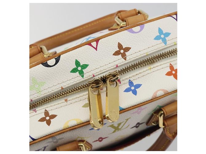 LOUIS VUITTON Monogram Multicolor Trouville Hand Bag White M92663 Auth BA14885V Bianco - vista 17