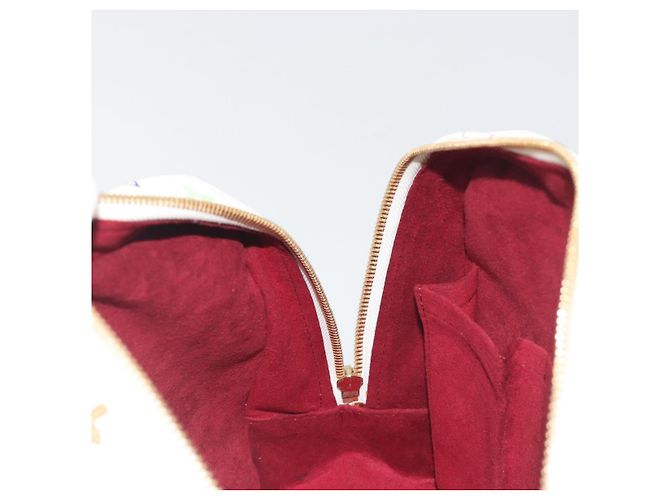 LOUIS VUITTON Monogram Multicolor Trouville Hand Bag White M92663 Auth BA14885V Bianco - vista 20
