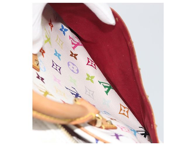LOUIS VUITTON Monogram Multicolor Trouville Hand Bag White M92663 Auth BA14885V Bianco - vista 22