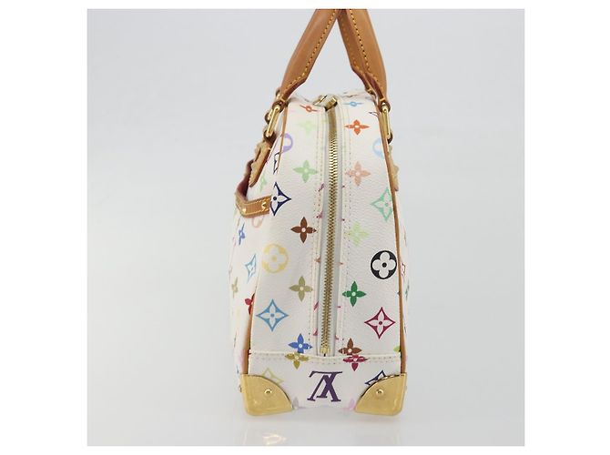 LOUIS VUITTON Monogram Multicolor Trouville Hand Bag White M92663 Auth BA14885V Bianco - vista 4